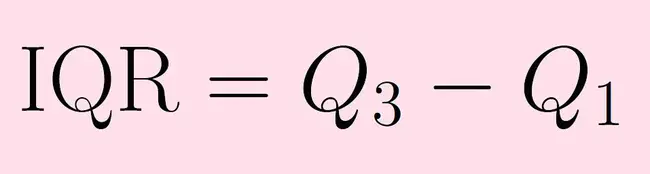 interquartile range : 四分位间距