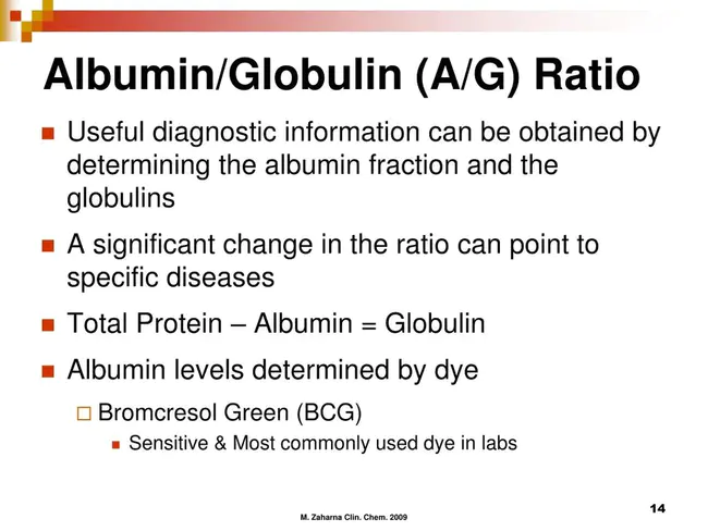 Albumin-to-Globulin : 白蛋白-球蛋白