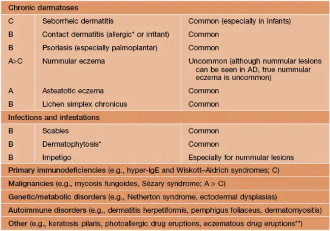 Autosensitisation Spongiotic Dermatitis : 自敏症自发性皮炎