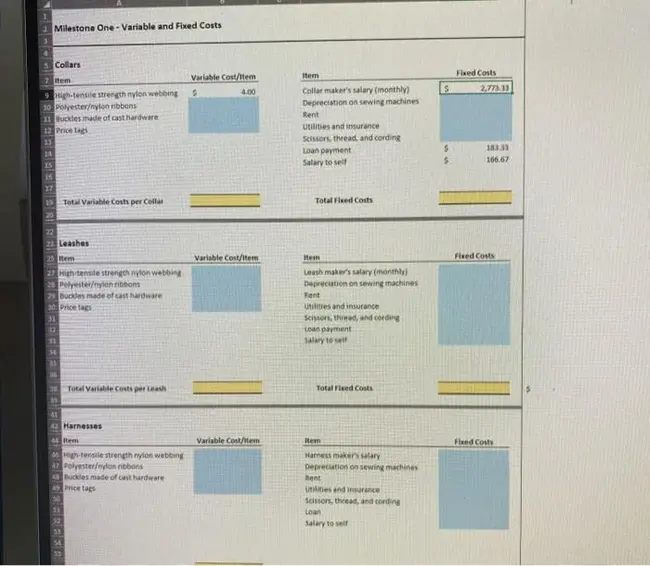 Cost Minimisation Analysis : 成本最小化分析