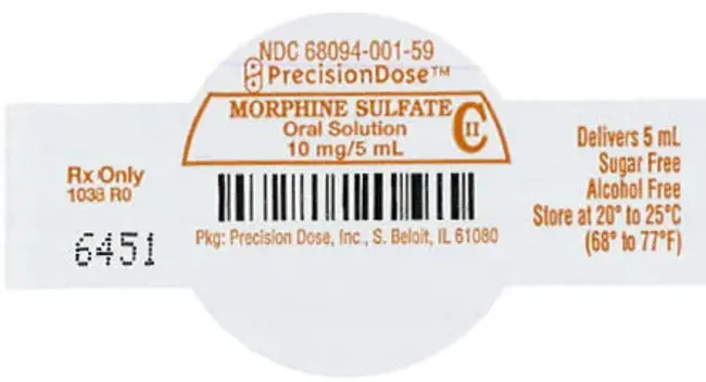 Morphine Sulfate Solution : 硫酸吗啡溶液