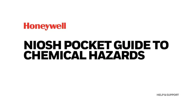 NIOSH Pocket Guide to Chemical Hazards : NIOSH化学危害袖珍指南