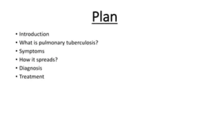 Pulmonary Tuberculosis : 肺结核