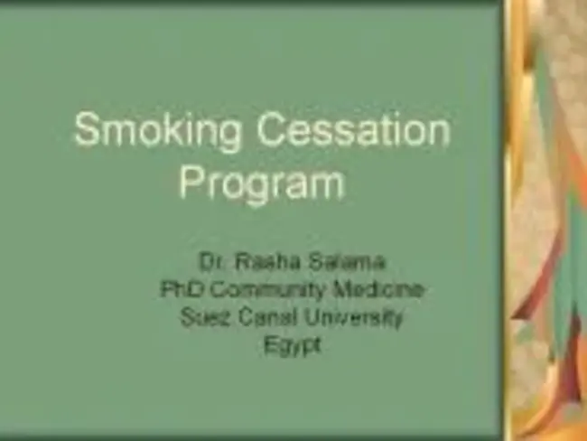 Smoking Cessation : 戒烟