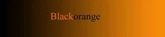 Dark OrangE : 暗橙