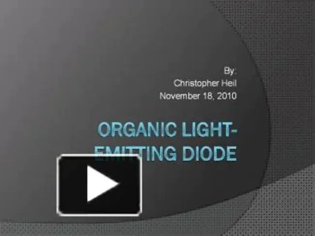 Organic Light-Emitting Diode : 有机发光二极管