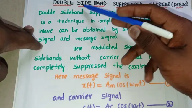 Double-Sideband Suppressed-Carrier : 双边带抑制载波