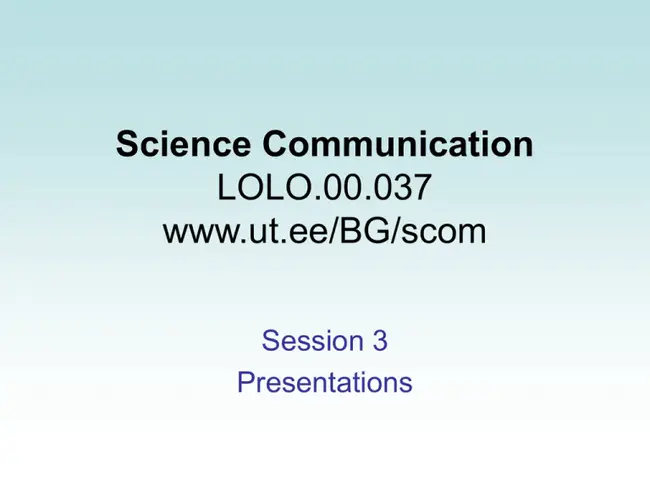 Communicating Ocean Sciences to Informal Audiences : 向非正规受众传播海洋科学