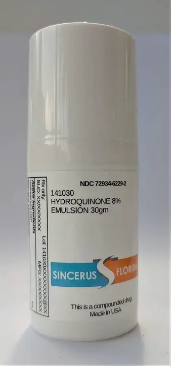 Hydroquinone 6% : 对苯二酚 6%