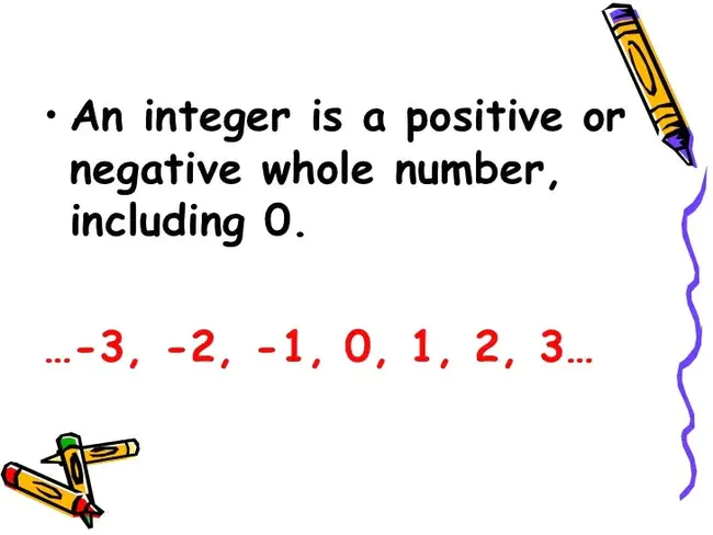 integer : 整数