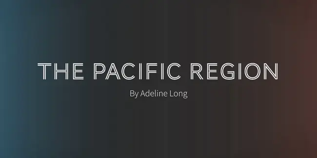 Pacific Coast Region : 太平洋海岸地区