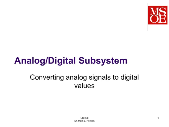 Analog Analog Digital : 模拟 模拟 数字