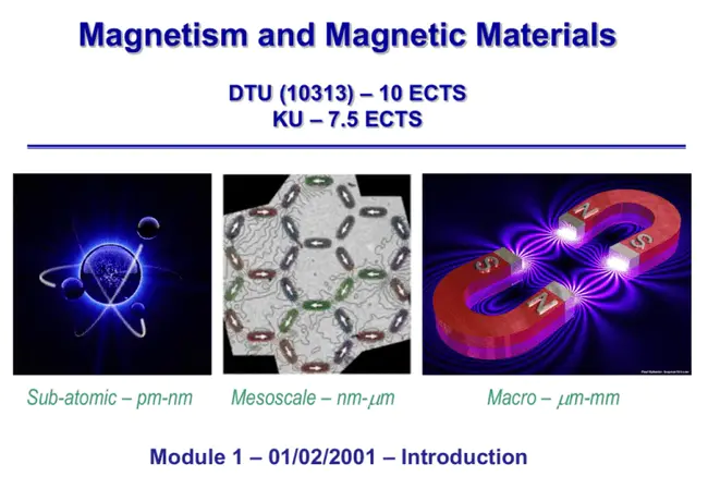 Magnetism and Magnetic Materials : 磁性和磁性材料