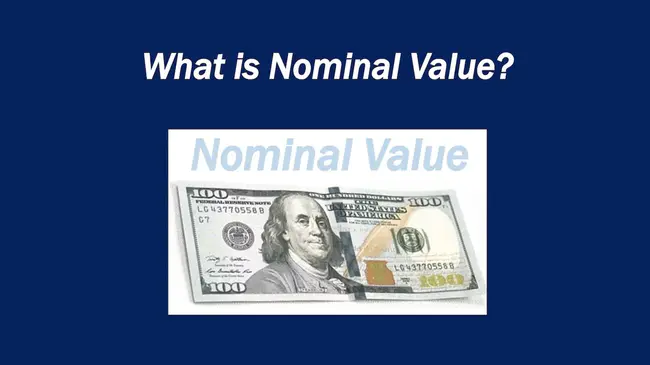 Nominal Session Value : 标称会话值