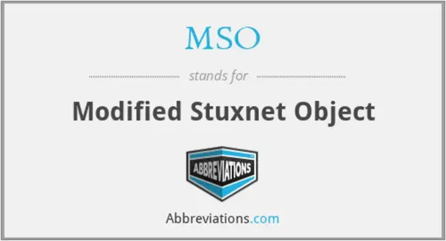 Modified Stuxnet Object : 已修改的stuxnet对象