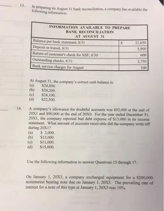 Bank Reconciliation Statement : 银行对账单