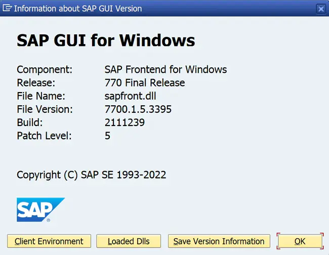 SAP Version Update : SAP版本更新
