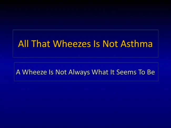 Wheezing Associated Respiratory Illness : 喘息相关呼吸系统疾病