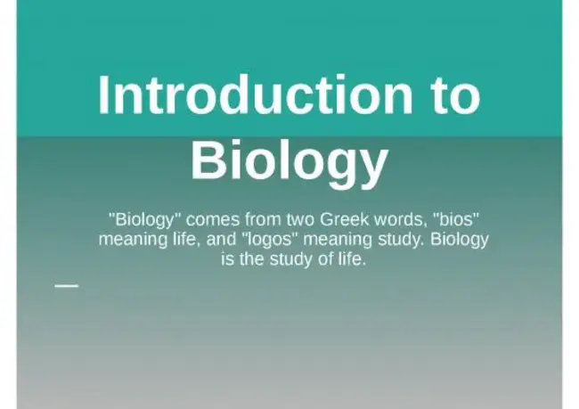 Introductory Biology Project : 生物学入门项目