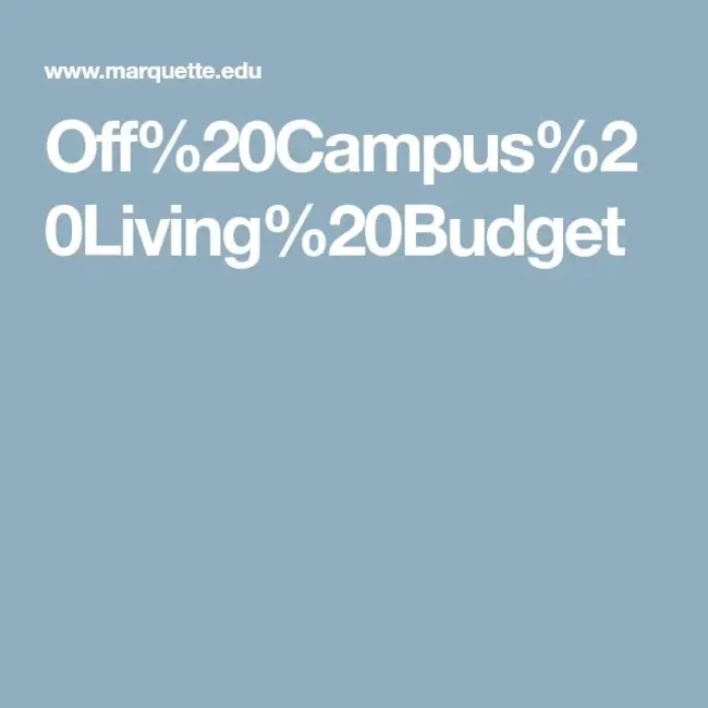 Off Campus Living : 校外生活
