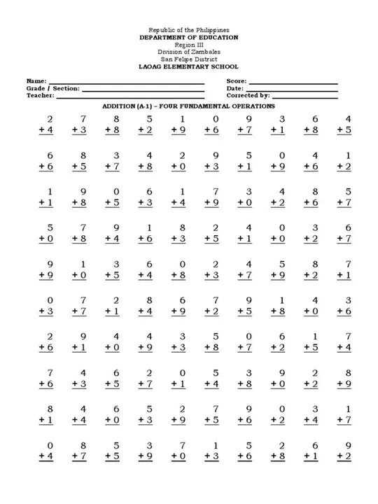 Exercises in Math Readiness : 数学准备练习