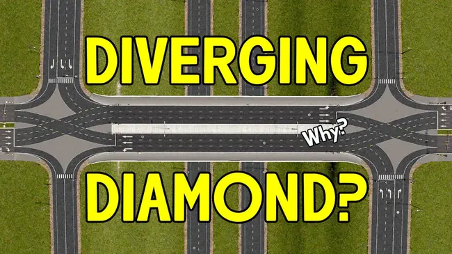 Diverging Diamond Interchange : 分流式菱形立交桥