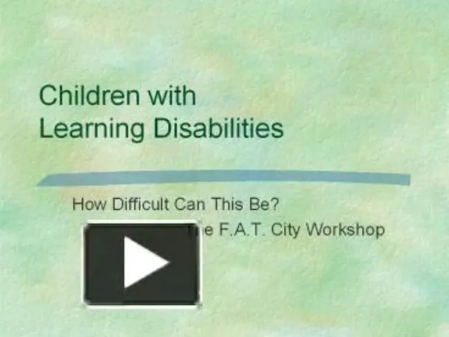 Mild General Learning Disabilities : 轻度普通学习障碍
