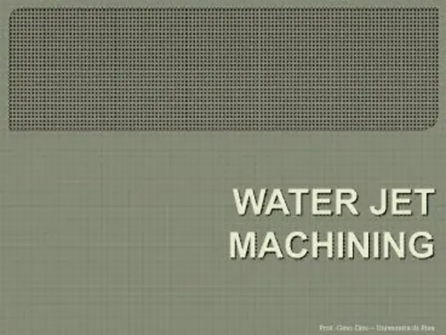 Water Jet : 水射流