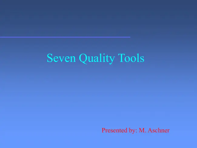 Quality Improvement Toolkit : 质量改进工具包