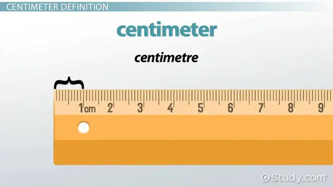 Centimetres : 厘米