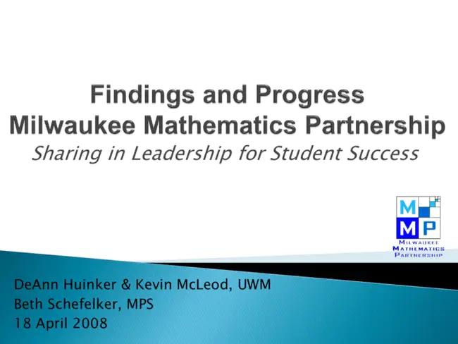 Milwaukee Mathematics Partnership : 密尔沃基数学伙伴关系