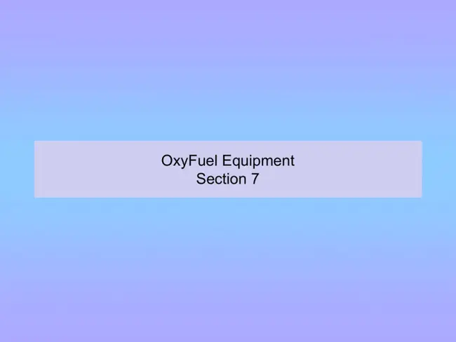 Oxy fuel Working Group : 氧燃料工作组