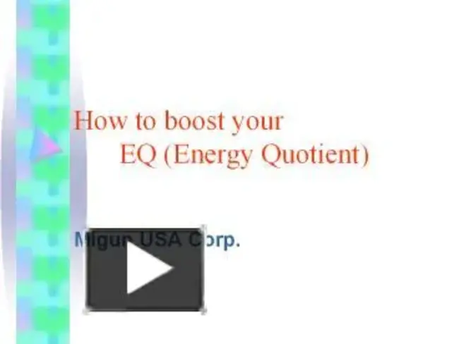 Energy Quotient : 能商