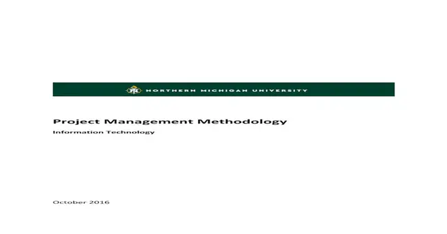 Project Management Methodology : 项目管理方法