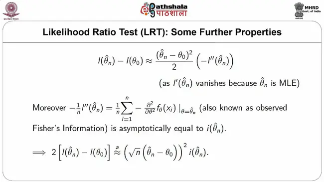 Likelihood Ratio Test : 似然比检验