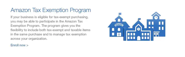 Amazon Tax Exemption Program : 亚马逊免税计划