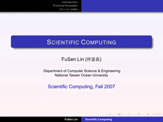 Scientific Computing Software Library : 科学计算软件库