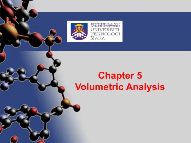 Volumetric Analysis : 体积分析
