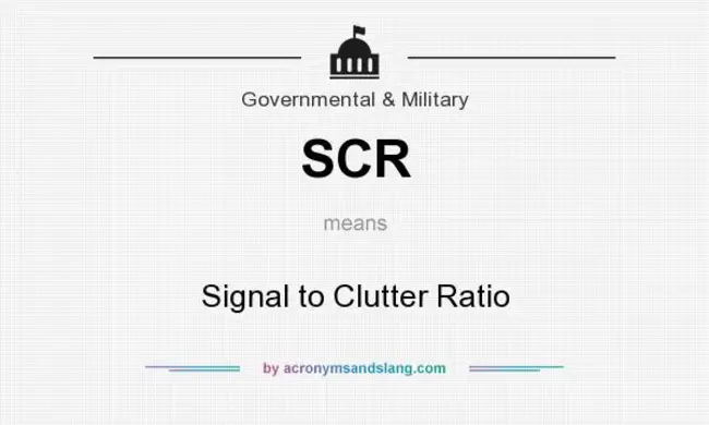 Signal-to-Clutter : 信号杂波比