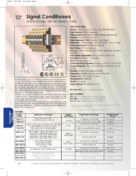 Signal Conditioning Carrier System : 信号调理载波系统