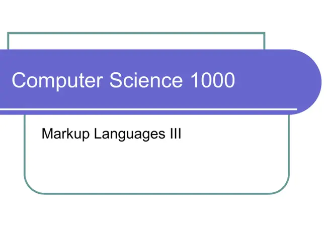 Information Technology Markup Language : 信息技术标记语言