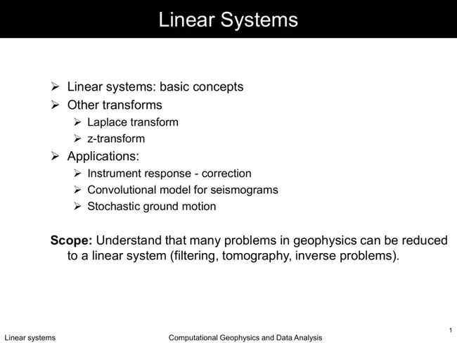 Linear Physical Systems Analysis : 线性物理系统分析