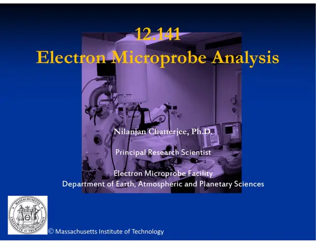 Electron Microbeam Analysis Laboratory : 电子微束分析实验室