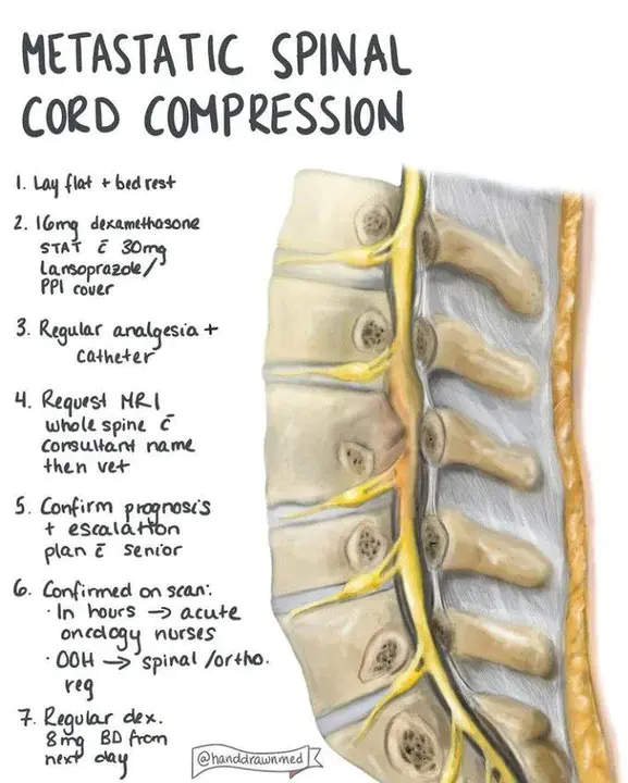 Metastatic spinal cord compression : 转移性脊髓压迫症