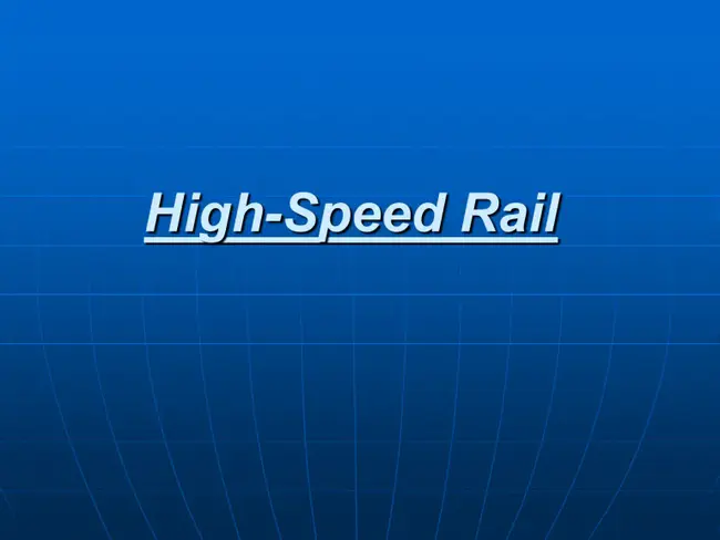 High Speed Rail Corporation : 高速铁路公司