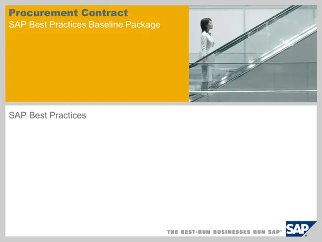 Procurement and Contract Management Program : 采购和合同管理计划