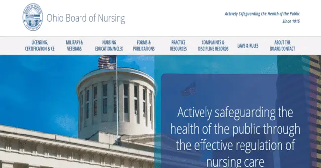 Ohio Board of Nursing : 俄亥俄州护理委员会