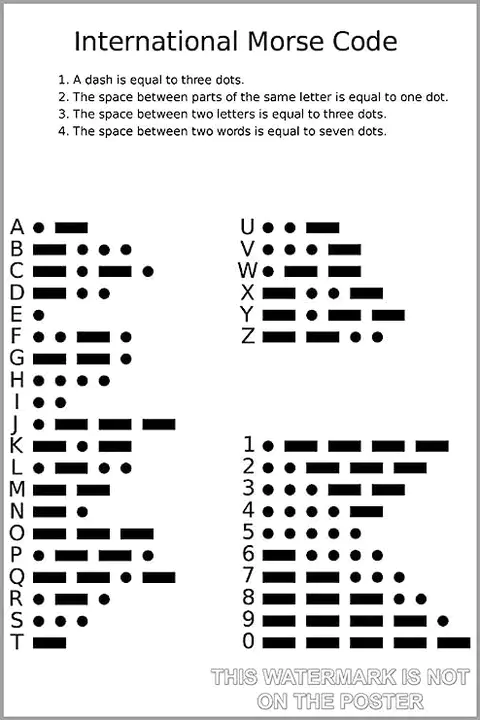 International Morse Code : 国际莫尔斯电码