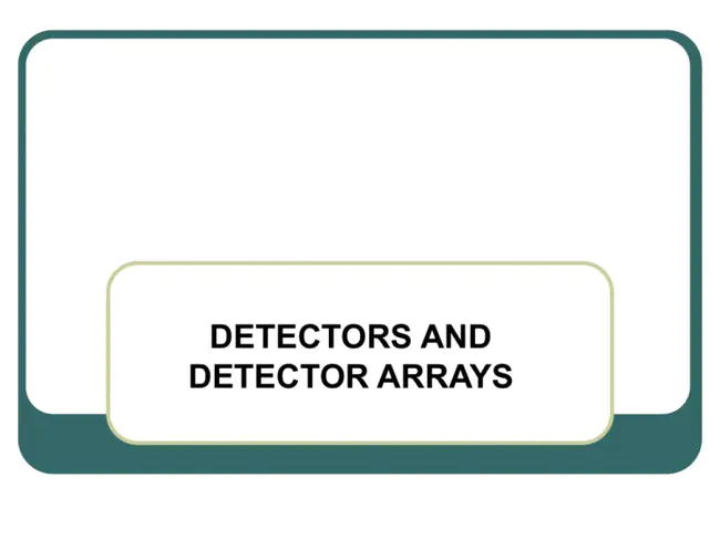 Detection and Checking Technology : 检测检测技术